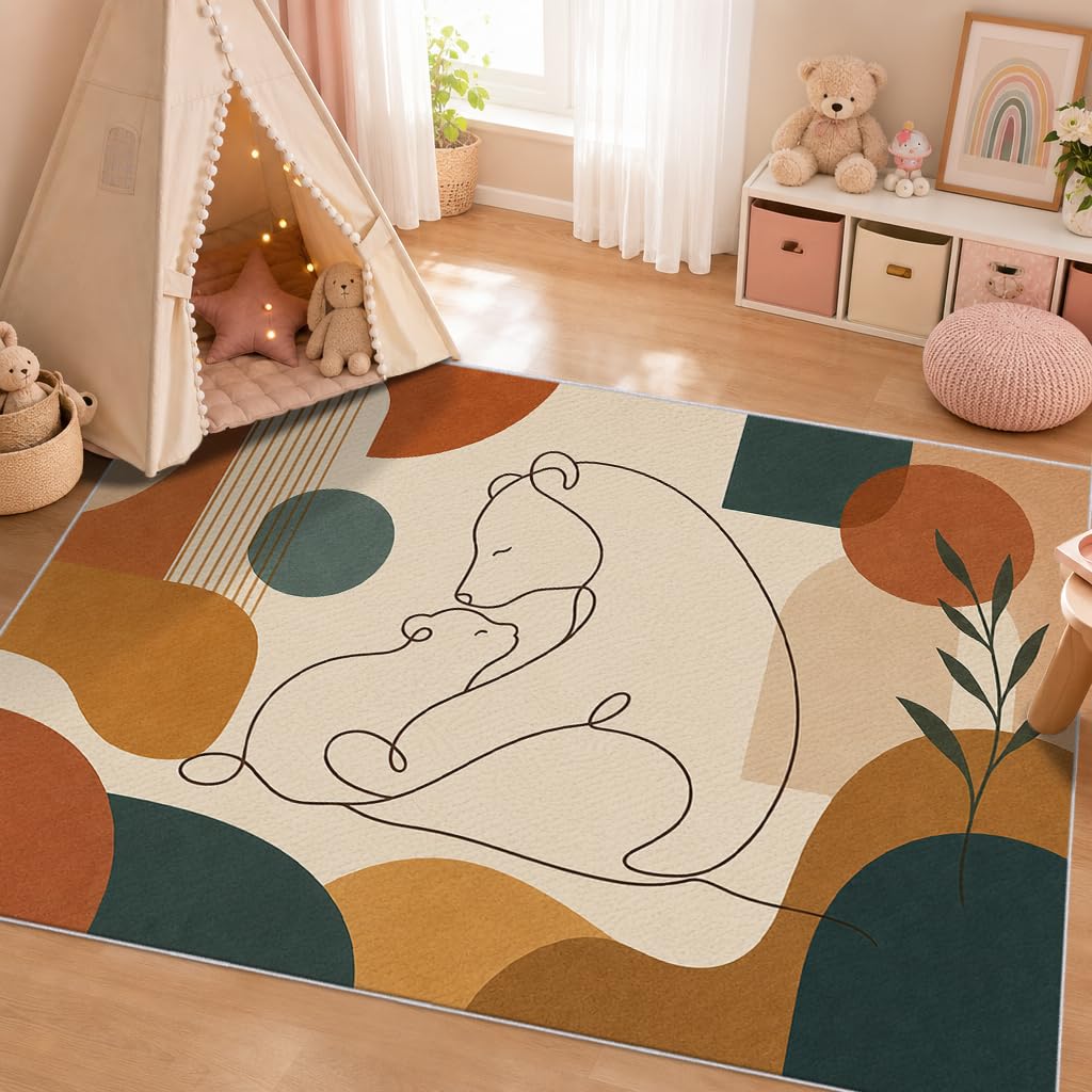 Teppich Bär Kinderzimmer 120 x 180, Kinderteppich