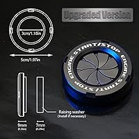 Vista 2 de Cubierta de Botón de Arranque Giratorio, Accesorios de Motor de Coche Push to Start Stop, Cubierta de Interruptor de Encendido Automático, Regalo