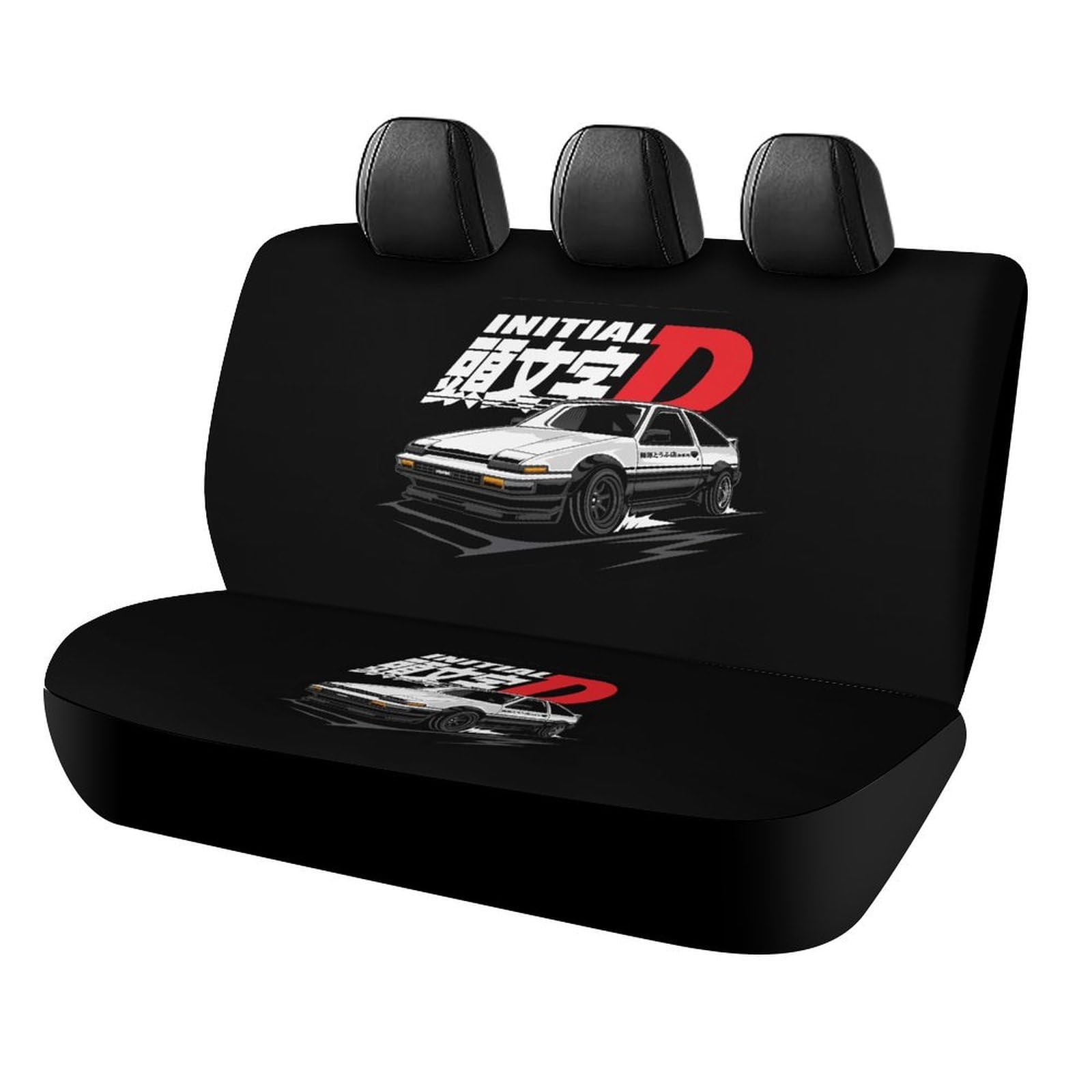 Amazon | 車 シートカバー 頭文字d イニシャル D Ae86 後部座席カバー