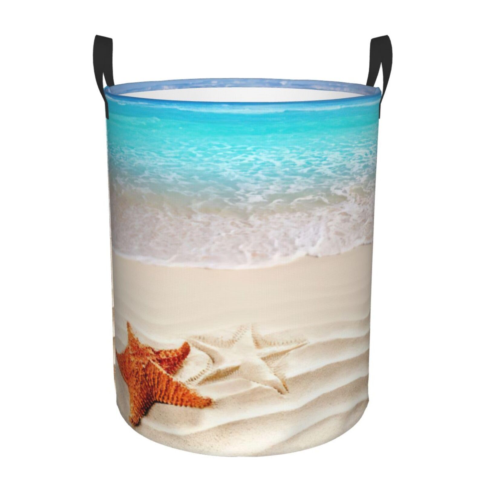 Panier à linge plage pour une salle de bain esprit vacances
