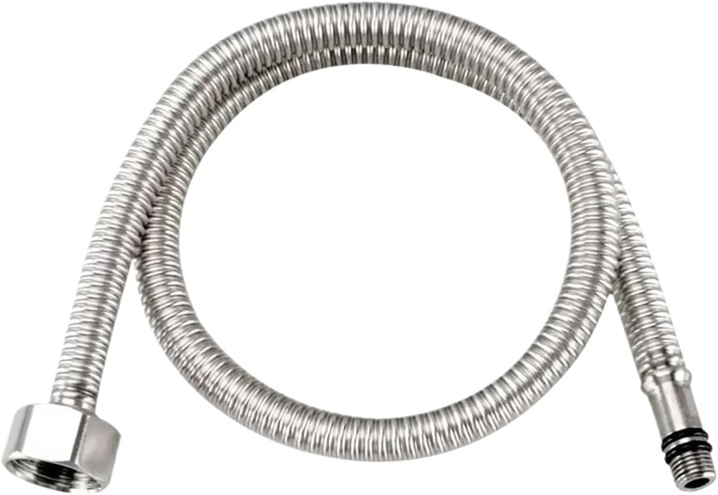 Bellow Shower Hose Female 1/2＂Universal Interface 304 Stainless Steel Kitchen Bathroom Faucet Hot/Cold Tap Connect Pipe(60CM)