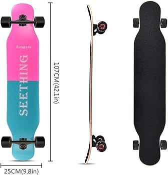 Amazon | ロングボードスケートボード42インチロングX9インチワイド Amazon | ロングボードスケートボード42インチロングX9インチワイド