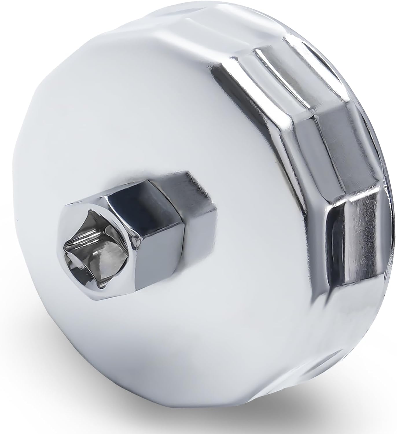 84-83mm 14Flutes Oil Filter Cap Wrench Removal Tool Socket Compatible with Mercedes E320, Dodge, and Jeep 3.0L Diesel Engines, Silver Heavy-Duty Alloy Steel