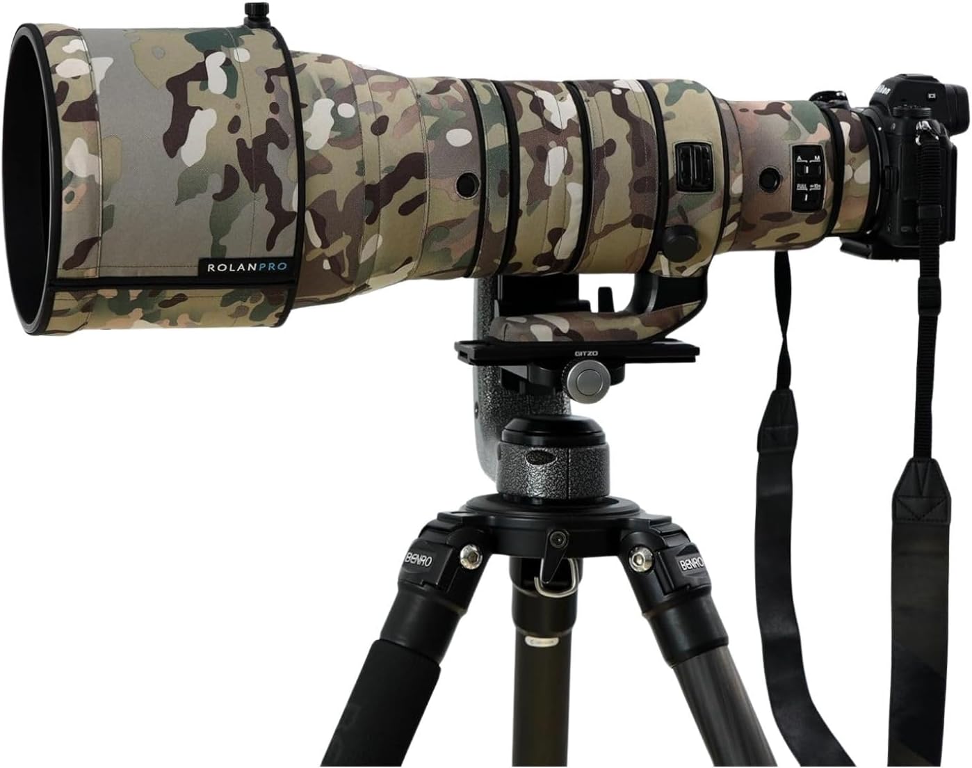 Rolanpro Waterproof Lens Cover for Nikon Z 400mm F2.8 TC VR S Rain Cover Lens Protective Sleeve Case Clothing-#4 Camo
