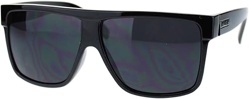 JuicyOrange KUSH - Gafas de sol para hombre con parte superior plana y marco cuadrado lente oscura 5 58 143 mm de ancho x 2 51 mm de alto
