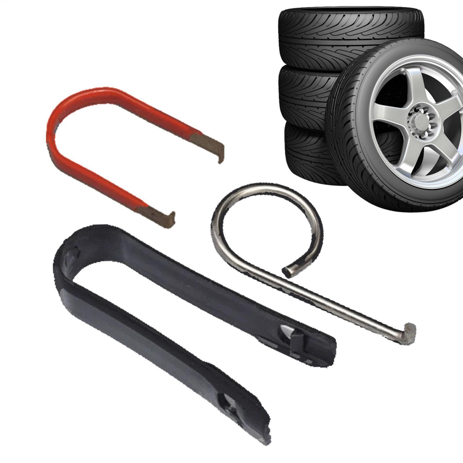 Extracteur De Capuchon D'écrou De Roue, Outil Demontage pour Couvre-écrous, Capuchon D'écrou De Roue Portable, Accessoires De Réparation De Voiture, 3 Pièces