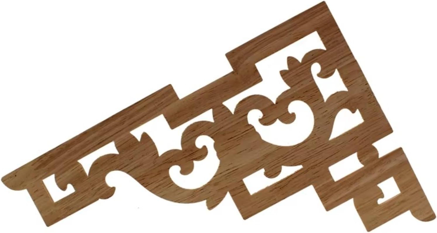 Wood Applique Carved European Decals Roses Patch Furniture Door Vintage Home Wedding Decoration Accessories Decor(30cmX20cm c)