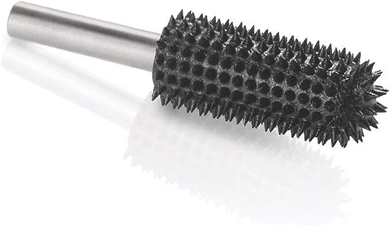 Kutzall Extreme Ball Nose Burr, 14 Shaft, Very Coarse - Wood Carving Bit for Bosch, DeWalt, Milwaukee. Abrasive Tungsten Carbide, 38 (9.5mm) Dia. X 1-12 (38.1mm) Length BNX-12X112C