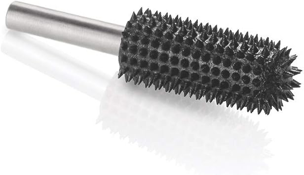 Kutzall Extreme Ball Nose Burr, 14 Shaft, Very Coarse - Wood Carving Bit for Bosch, DeWalt, Milwaukee. Abrasive Tungsten Carbide, 38 (9.5mm) Dia. X 1-12 (38.1mm) Length BNX-12X112C