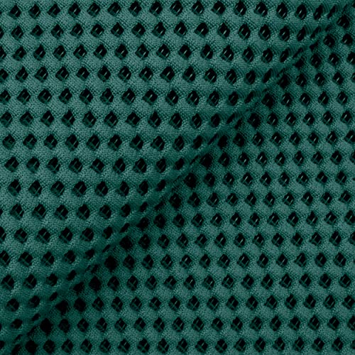 Tissu au mètre résistant hydrofuge vert pin effet 3D anti tache pour loisirs