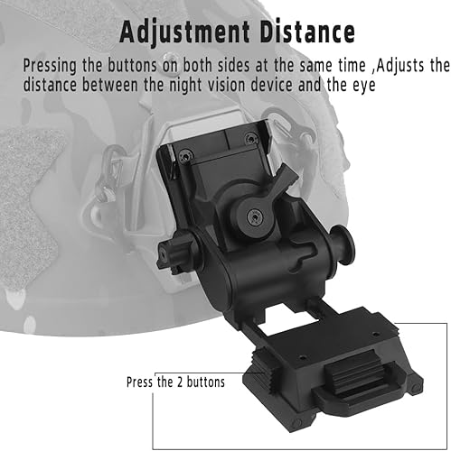 Miniatura 4 de Caza Visiones Nocturnas NVG L4G24 Mount, Fast OPS Casco Nylon NVG Montaje para PVS15 PVS18 PGPNVG18 Gafas de visión nocturna