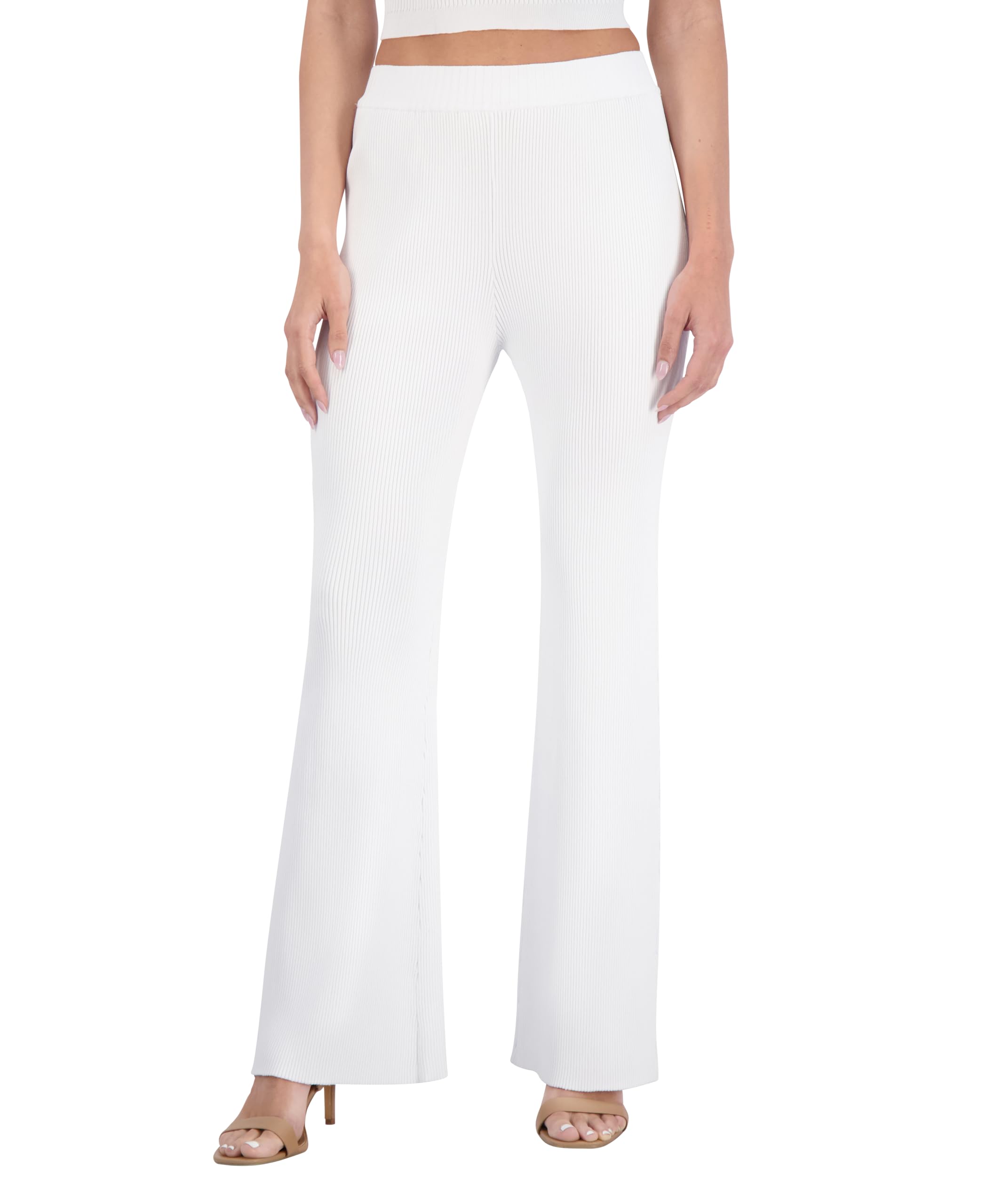 Womens Flare Pull on Sweater Pants