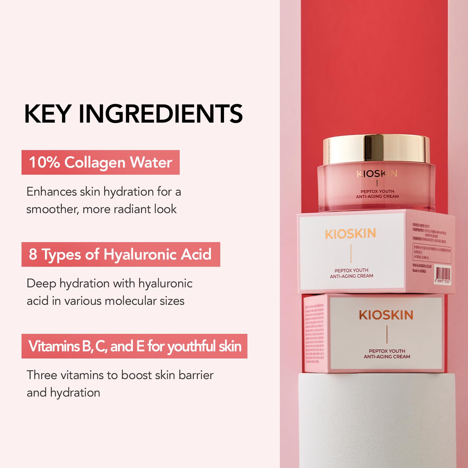 107% Smoother Crow’s Feet & 104% Lifted Skin – Boosts Elasticity & Moisture – Firms & Restores Radiance with 10% Collagen Water & Hyaluronic Acid – Korean Skincare Best Collagen Cream - Image 6