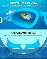 Vista 7 de OMID Kids Swim Goggles, P2mini Polarized Swimming Goggles Comfortable for Age 6-14