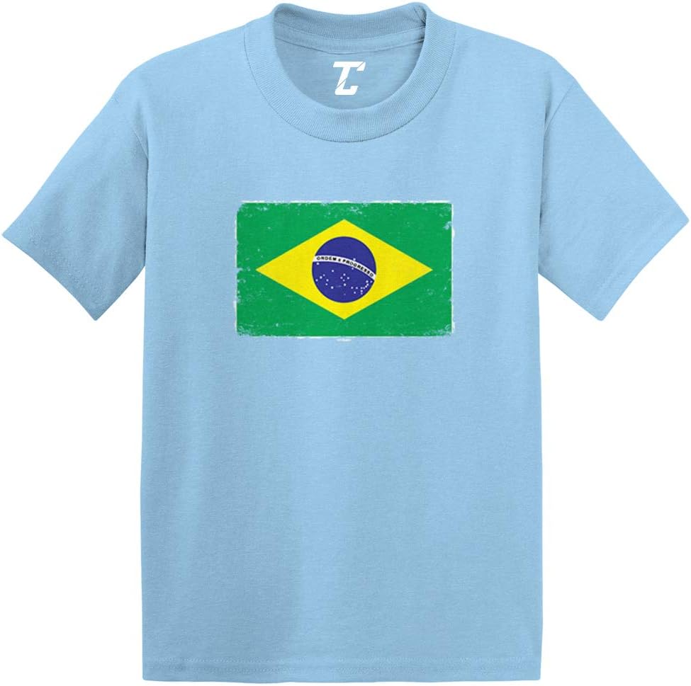 Distressed Brazil Flag - Brasil Pride Infant/Toddler Cotton Jersey T-Shirt