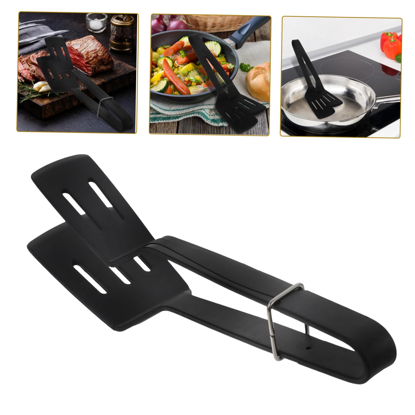 Milisten 4stücke Silikon Küchenzange Grillzange Wender Multifunktionale Bratenzange Für Pfannkuchen Mehr Hitzebeständig Antihaft