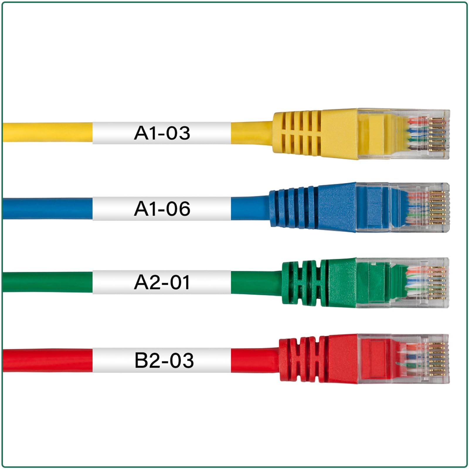 NineLeaf Kompatibel für Brother HSe-211 HSe211 HS-211 HSe Schrumpfschlauch Etikettenband 5.8mm x 1.5m Schwarzer auf Weiß Schriftband für Drähte Kabel in P-Touch PT-E500 E550W P750W P750WN P900W, 8PK
