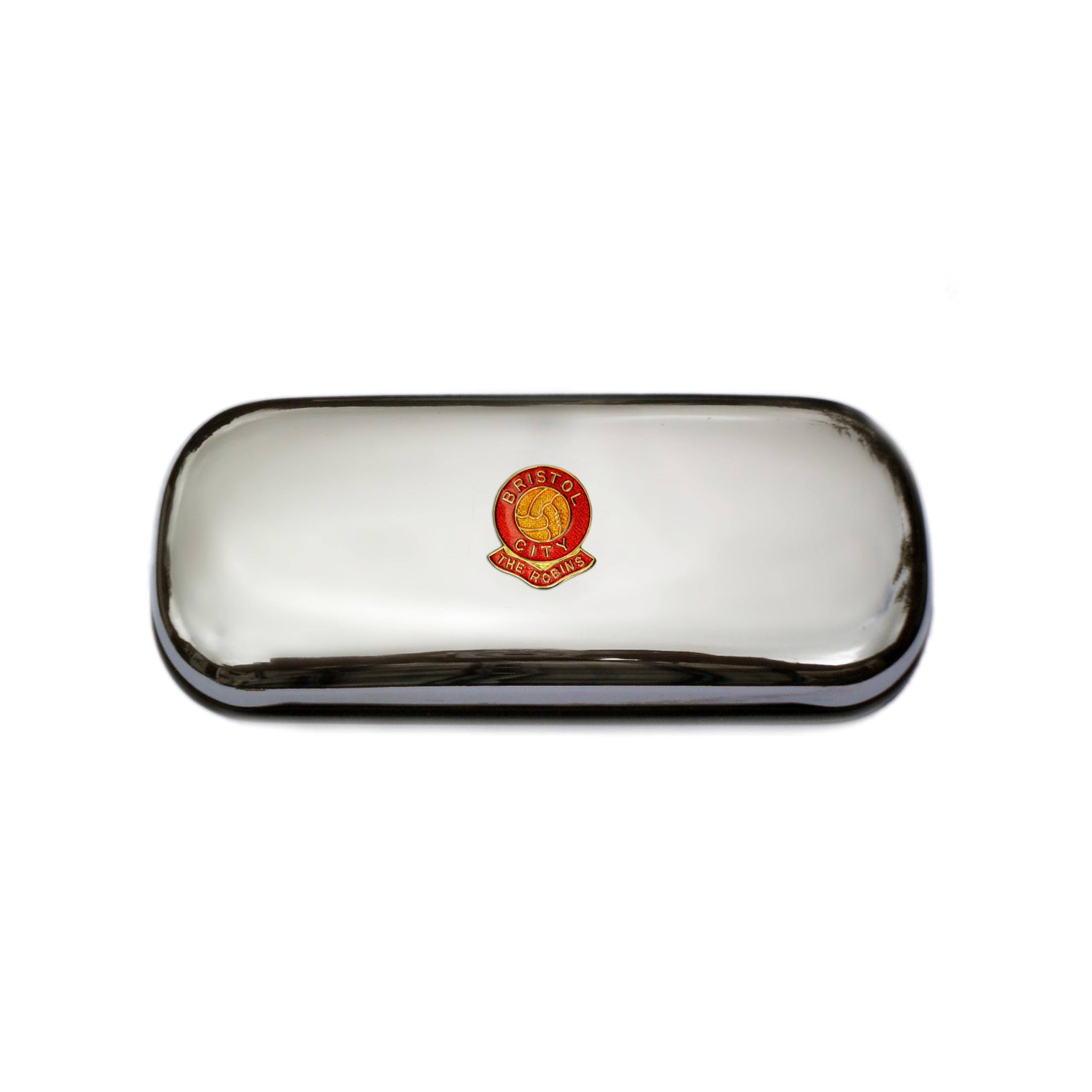 Knight Bristol City Football Club Polished Chrome Glasses Case