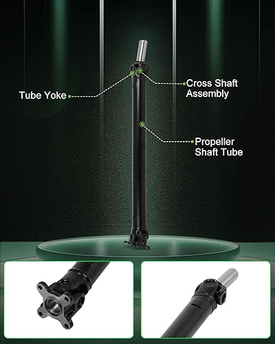 Vista 163 de SCITOO Longitud del eje de hélice del eje de transmisión delantero 36.2 pulgadas compatible con 2001-2004 para Jeep Grand para Cherokee 4.0L