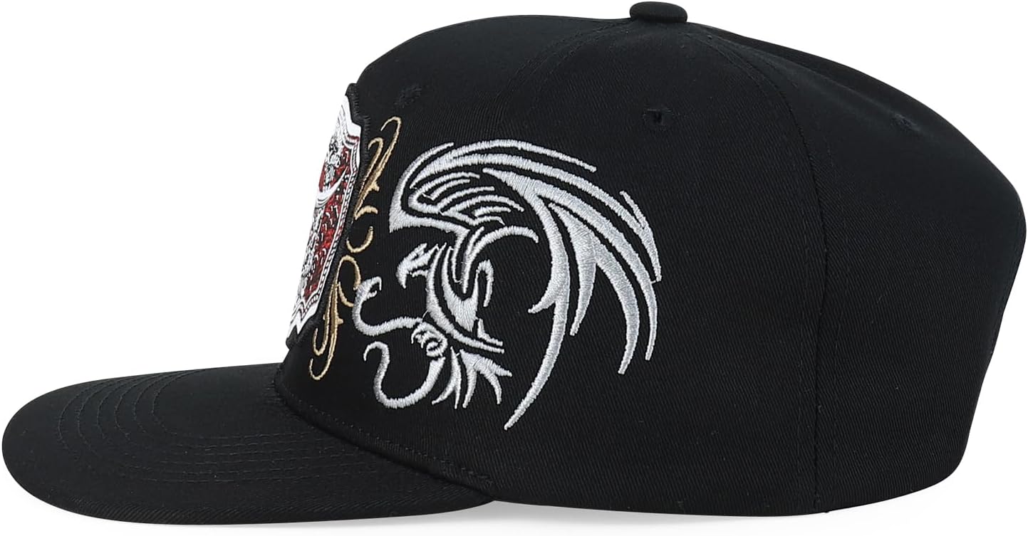 Trendy Apparel Shop Mexico Eagle Embroidered Flatbill Snapback Cap - Image 3