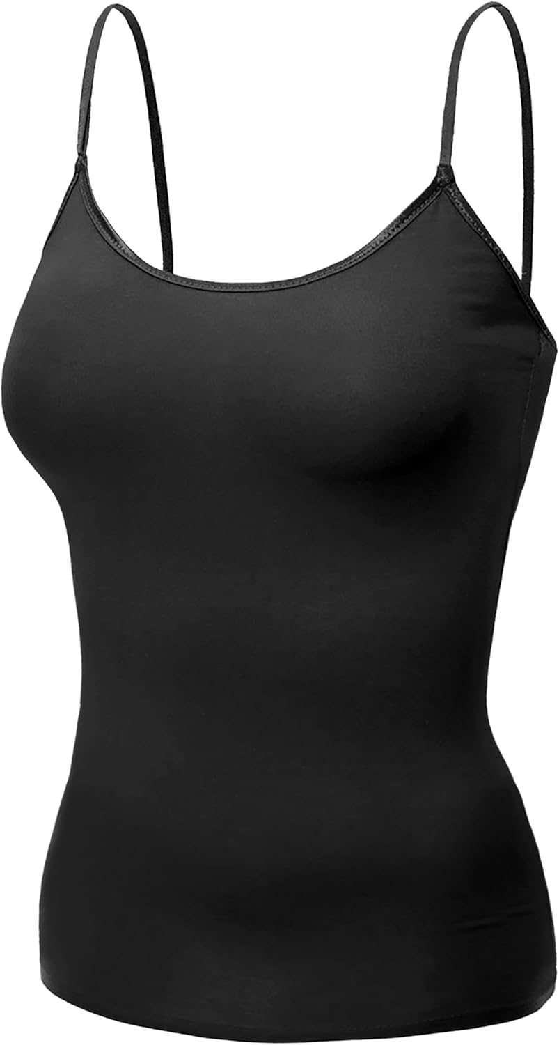 Emmalise Women's Camisole Built in Bra Wireless Fabric Support Short Cami - Image 6