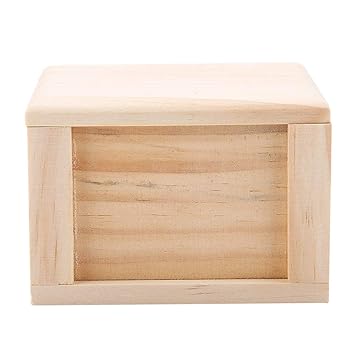 Ubersweet Flat Hamster House, Moistureproof 1Pcs Removable Top Wooden Roof, Wooden House, Good Thermal Insulation Effect, for Home for Hamsters |