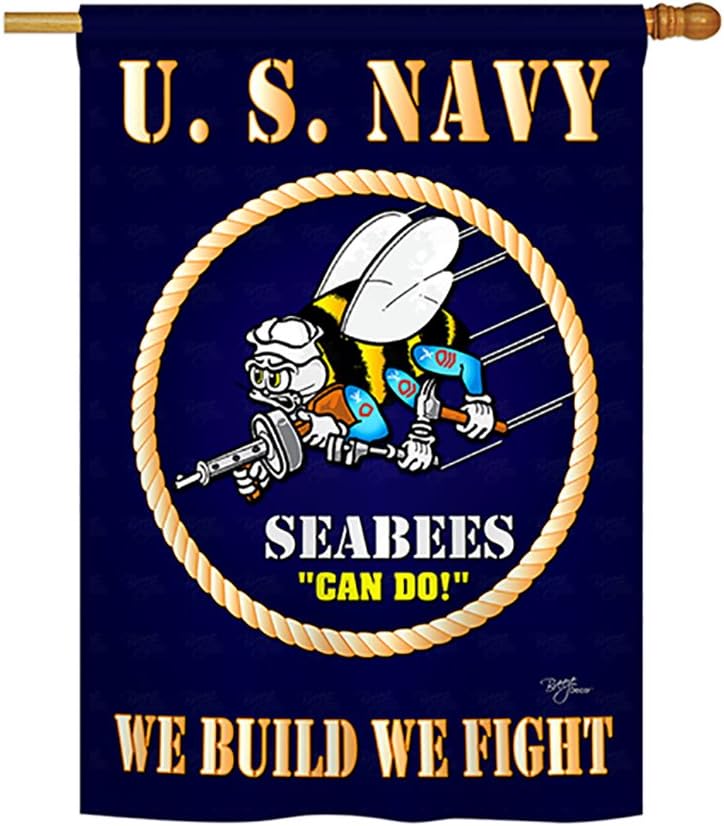 Breeze Decor Sea Bees Large Flag 28"x 40"