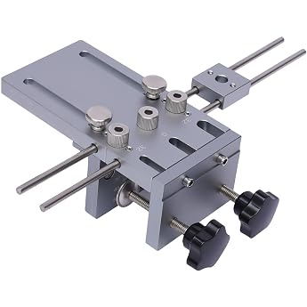 3-in-1 Drilling Template Guide Drilling Template Guide Dowel Template Drilling Template Woodworking Tool Set Drilling Template 6/8/10 mm Aluminium Alloy