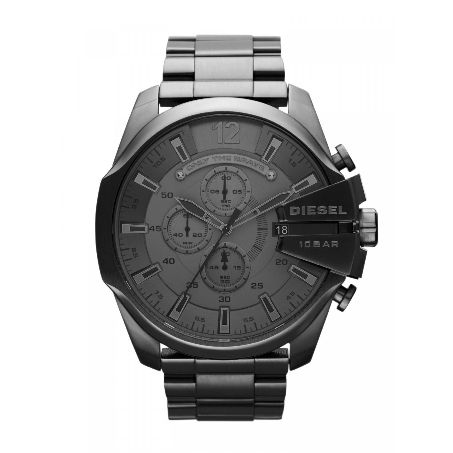 Mens Quartz Watch, Analog Display and Stainless Steel Strap, DZ4329