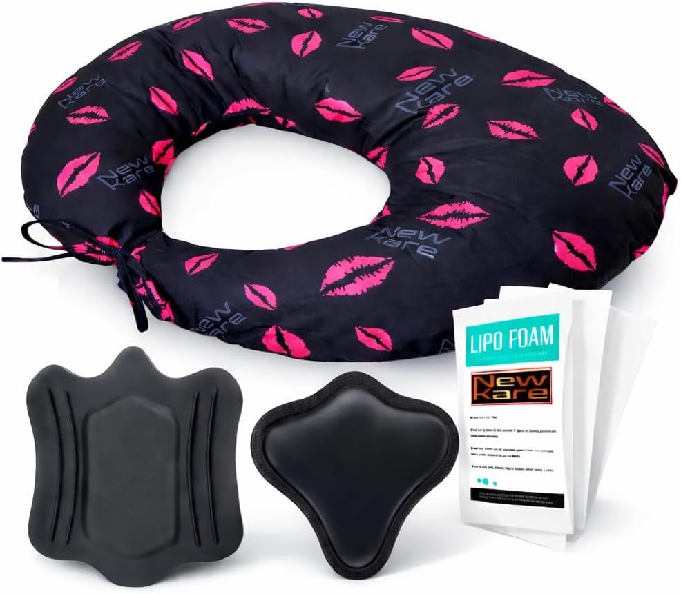 BBL Pillow After Surgery seat Cushion, After Surgery Pillow, Hip Cushion Support, Lipo Foam Pads, Abdominal Board, Lumbar Triangle,BBL Post Surgery Supplies Kit