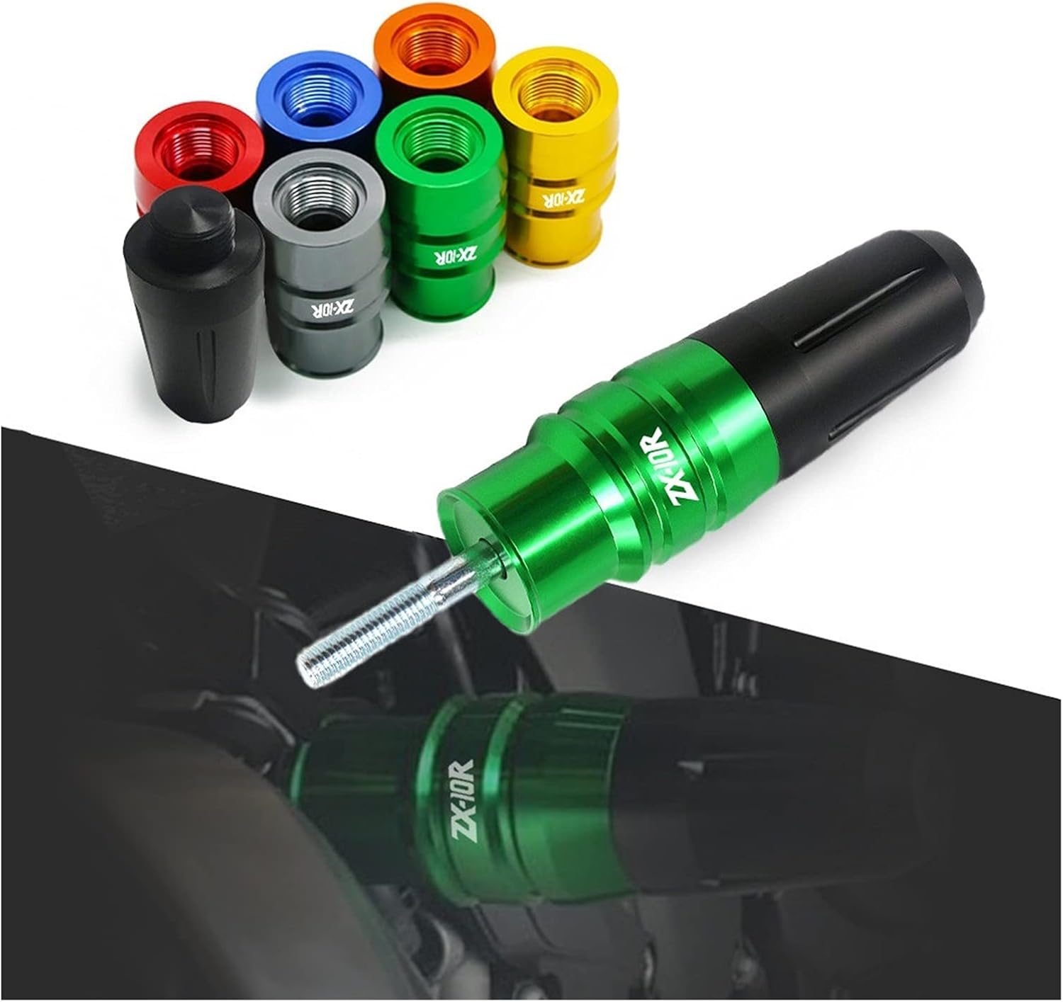 Motorcycle Accessories for Kawasaki Ninja ZX-10R ZX10R ZX 10R Motorcycle Accessories CNC Exhaust Sliders Crash Pads Frame Protector