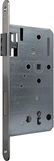 KFV Magnetfallenschloss BB 72mm - Türschloss, Einsteckschloss magnetisch DM 55 Stulp rund, Edelstahl