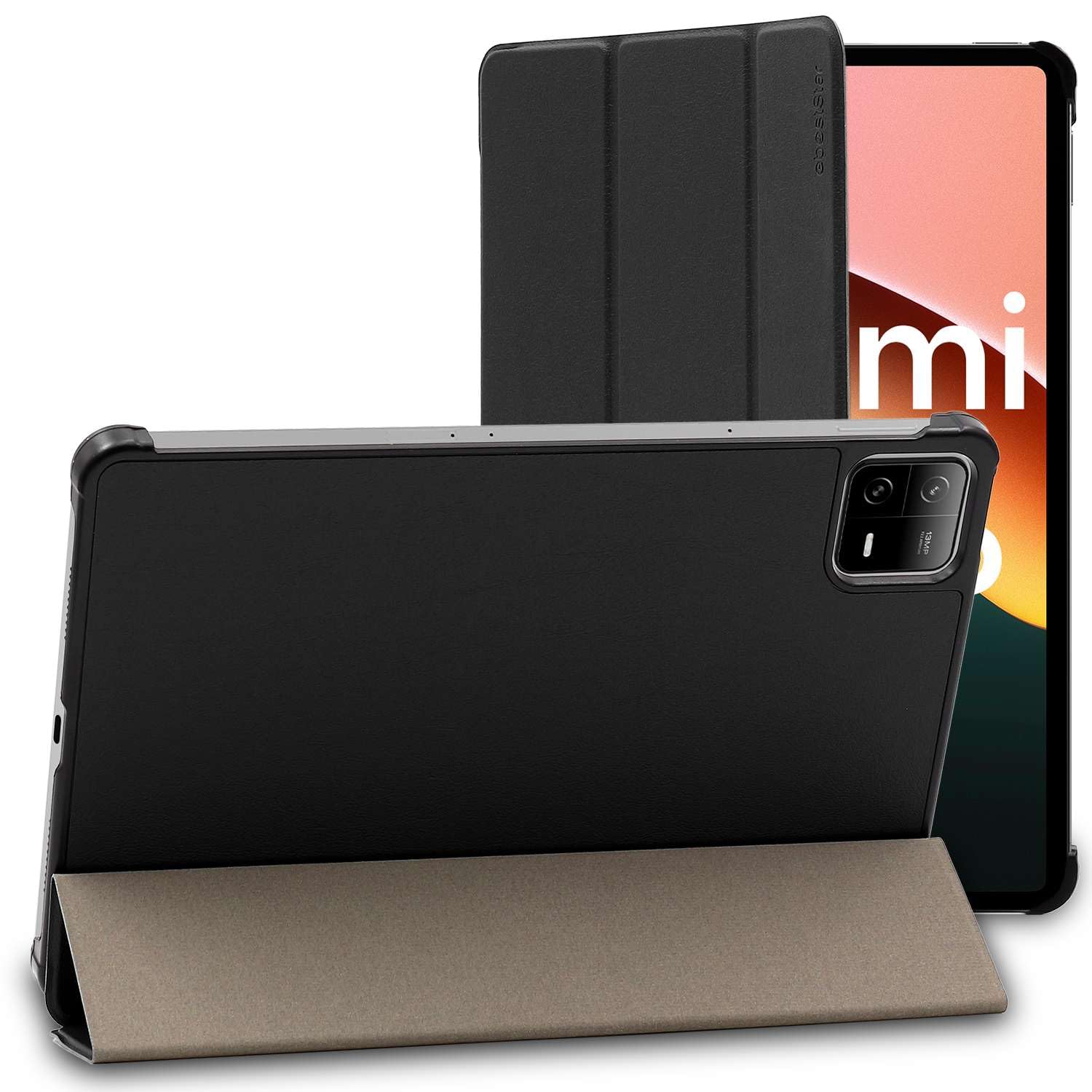 ebestStar - Case for Xiaomi Pad 6, Pad 6 Pro, Slim Cover, PU Leather Magnetic Flip Case, Black