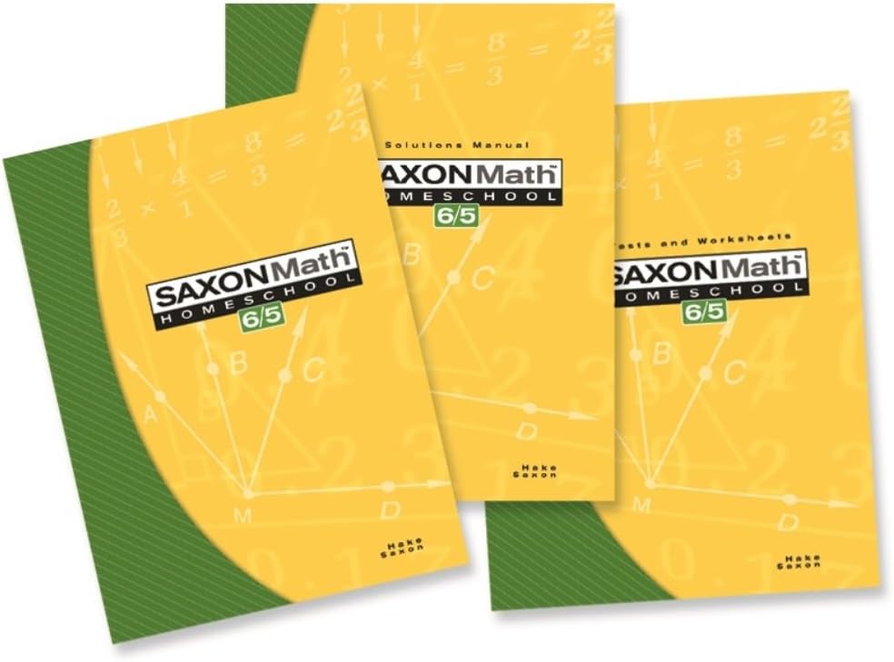Math 6/5: Home School Kit (Saxon Math 6/5 Homeschool)