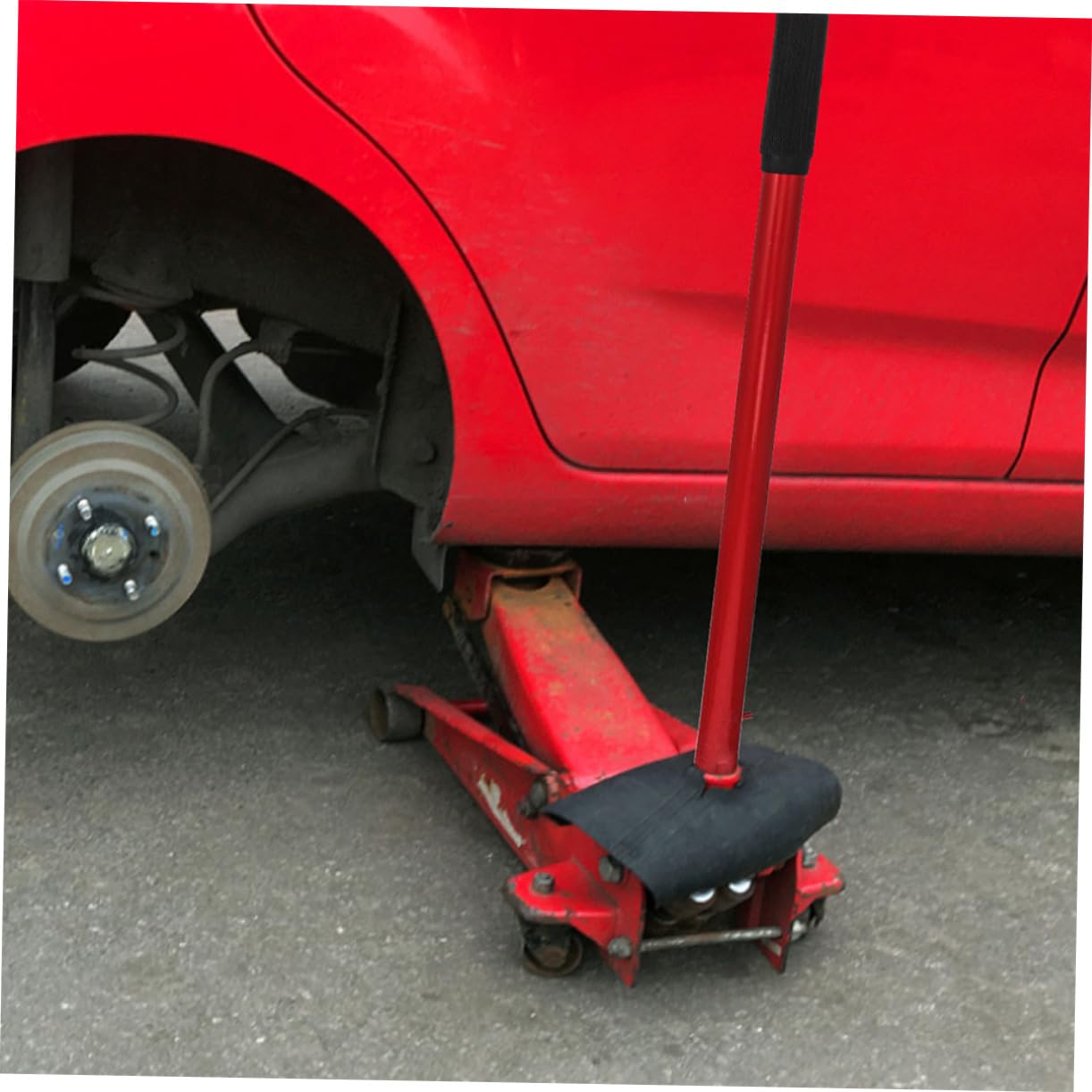 Pressa per Cric Idraulico Orizzontale 2 Ton 3 Pezzi Rosso