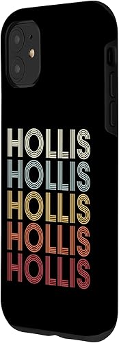 Miniatura 2 de Funda para iPhone 11 Hollis New Hampshire Hollis NH retro vintage con texto