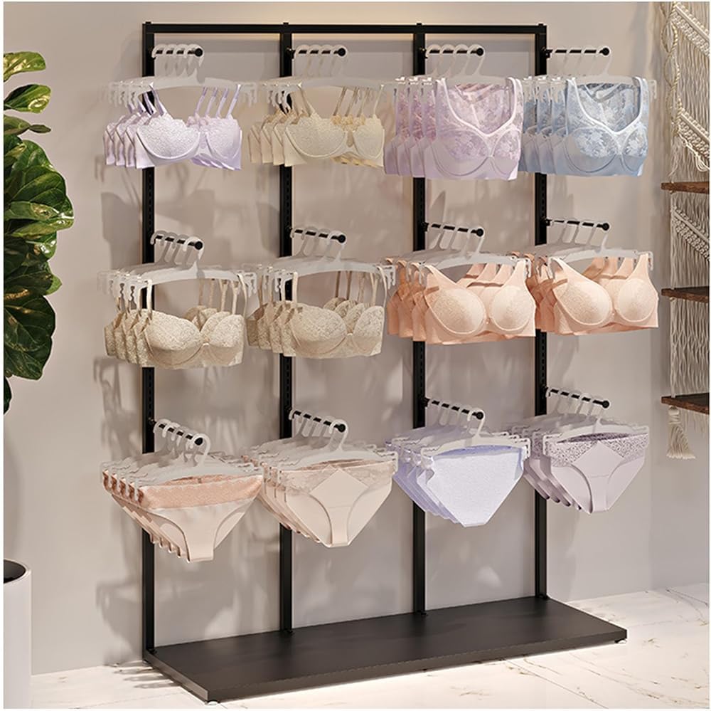 HTTGDGDH Underwear Organizer Rack Handbag Holder For Clothing Store Garment Rack, Boutique Retail Lingerie Display Stand, Multifunctional Shelves