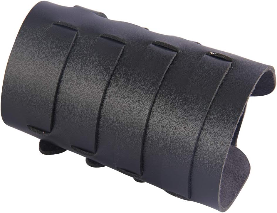 JAOYU Men Leather Bracers Arm Armor Cuff Gauntlet Wristband Medieval Bracers Viking Jewelry for Women Cosplay Costume