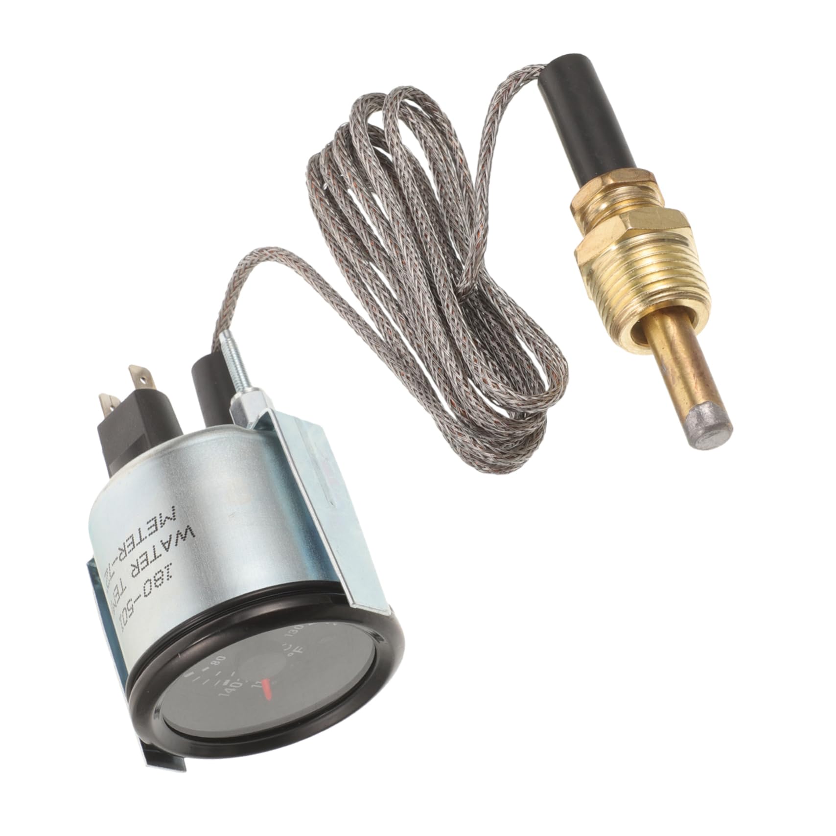 ABOOFAN Misuratore Meccanico Temperatura Acqua 52mm con Sensore Preciso e Affidabile, Strumento in Metallo e Abs per Auto e Veicoli, per Progetti DIY