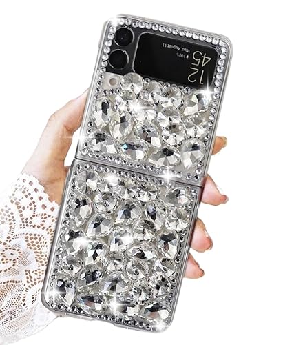 [wuxichiyan] �Ή� Samsung Galaxy ZFlip4 �P�[�X �L���L�� �f�U�C�� �u�����u���� �����G���K���g 3D �L���L�� �f�R���[�V���� ���C���X�g�[�� ������� ���킢�� ���f�B�[�X ���� �l�C �P�[�X �J�o�[ (8.�V���o�[