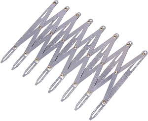 Expanding Sewing Gauge, Aluminum Buttonhole Spacer Expanding Crafting Sewing Gauge Ruler, Multifunctional Equidistant Measuring Marking Tool