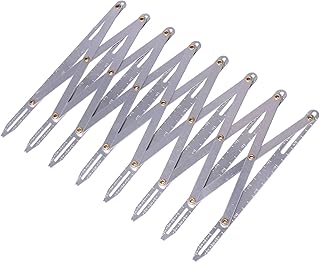 Expanding Sewing Gauge, Aluminum Buttonhole Spacer Expanding Crafting Sewing Gauge Ruler, Multifunctional Equidistant Measuring Marking Tool