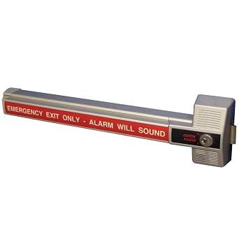 Detex ECL230X Ecl-230X Rim Exit Device W/Alarm, Steel, Brass, Stainless Steel, Bronze