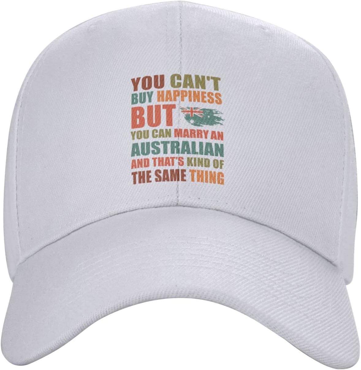 Graphic Baseball Cap You Can't Buy Happiness But Can Marry an Australian Casquette image 2