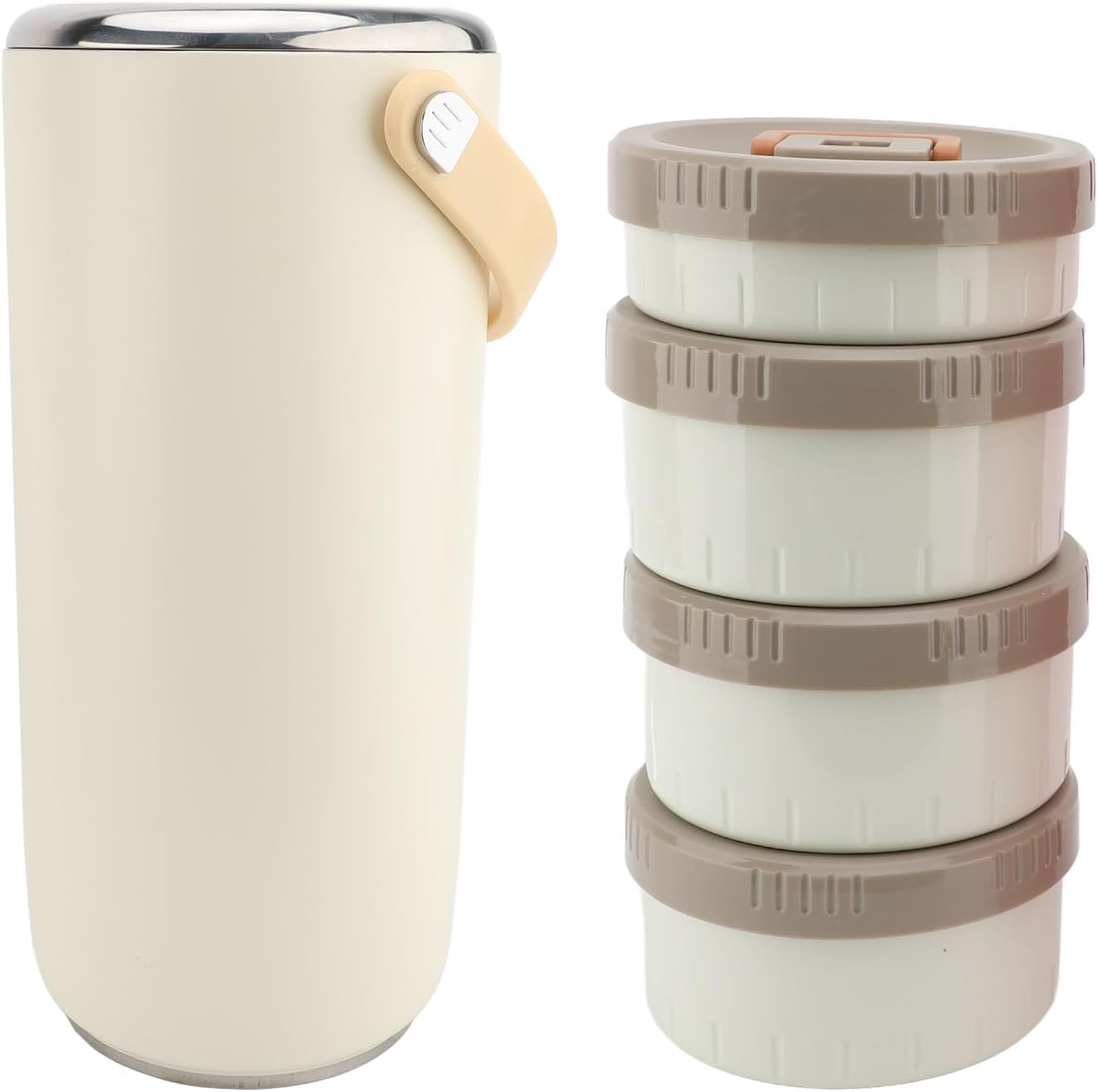 Vacuum Insulated Food Jar, 3.4l Stainless Steel Wide Mouth Portable Sealed Leakproof Hot Lunch Box, Hot Food Container | Lunch Box Container | Soup Container for Working (#1)