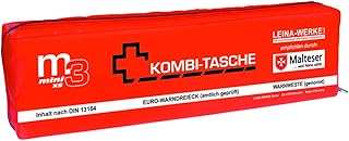 Leina 14040 – Mini-Combi Bolsa M3 sin Velcro, XS, Color Rojo/Negro/Blanco