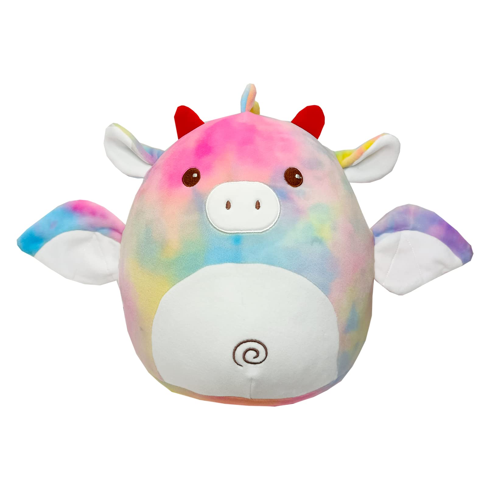 1Pcs Tie Dye Kawaii Doll Pig Plush,8 Inch Cute Cotton Stuffed Animal Toys,Soft Pig Doll Lumbar Back Cushion Pillow for Kids Birthday Gifts