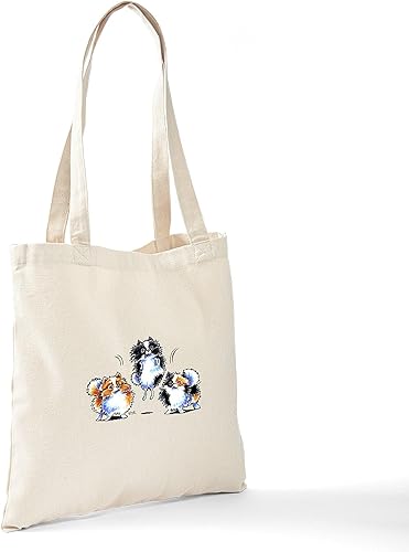 Miniatura 6 de CafePress Parti Pomeranians Tote Bag Natural Canvas Tote Bag, Cloth Shopping Bag