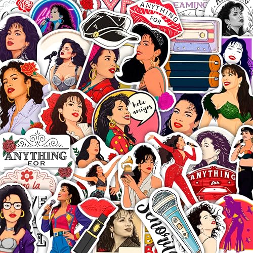 100Pcs Selena Quintaalina Stickers for Water Bottles, Laptop - Selena Quintaalina Decals - Singer Stickers, Party Favors & Supplies - Gift for Women & Men