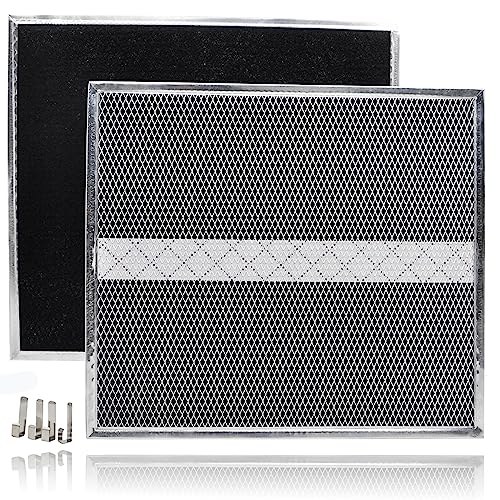 S97020466 Range Hood Non-Ducted Filter 14.6" X 12.9" Compatible With Broan Range Hood Filter Charcoal Filter Grease Replacement 30In Type Xc With Clips,For Broan Nutone Hpf30 Series- 2 Pack #TOP28